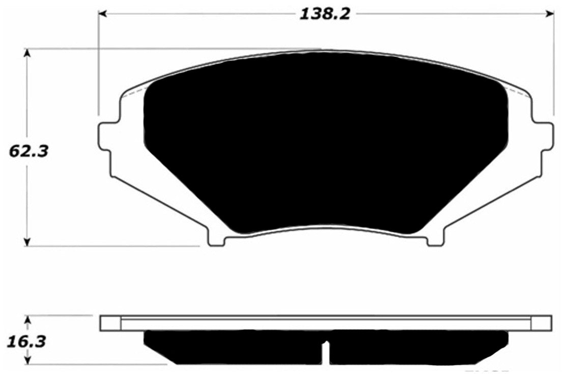 Porterfield Brake Pads for 2005 MAZDA RX 8