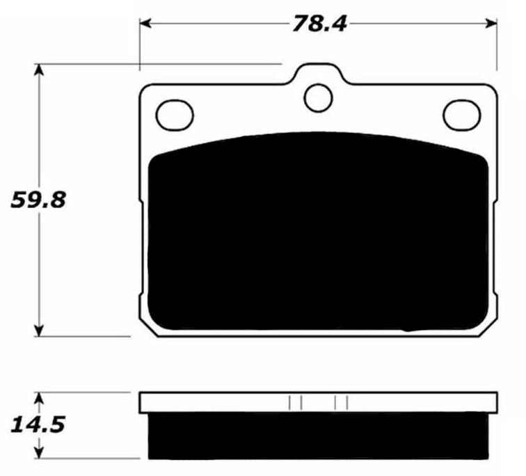 Porterfield Brake Pads for 1982 TOYOTA COROLLA Sedan 1.8L 3T-C Eng.