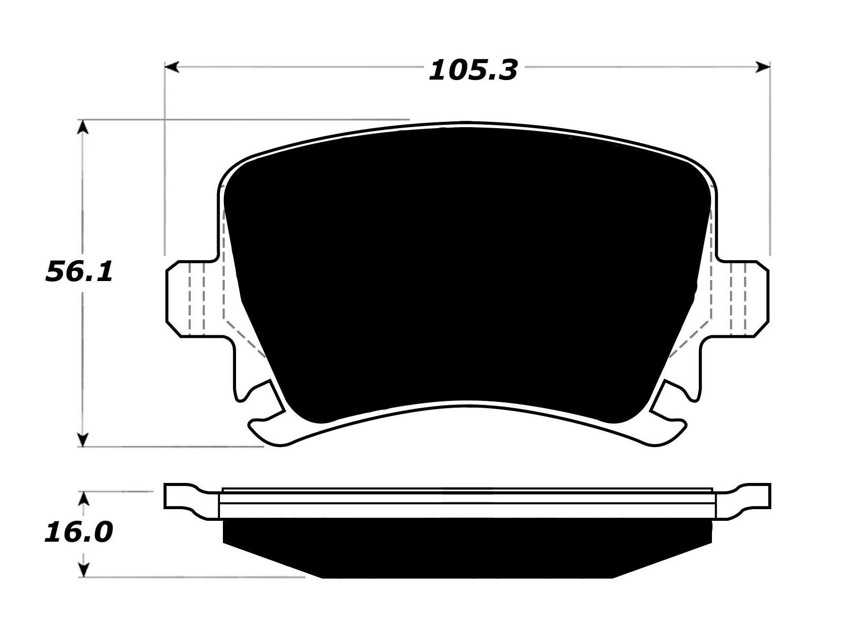 Porterfield Brake Pads for 2005 AUDI A6 Quattro - 3.2L
