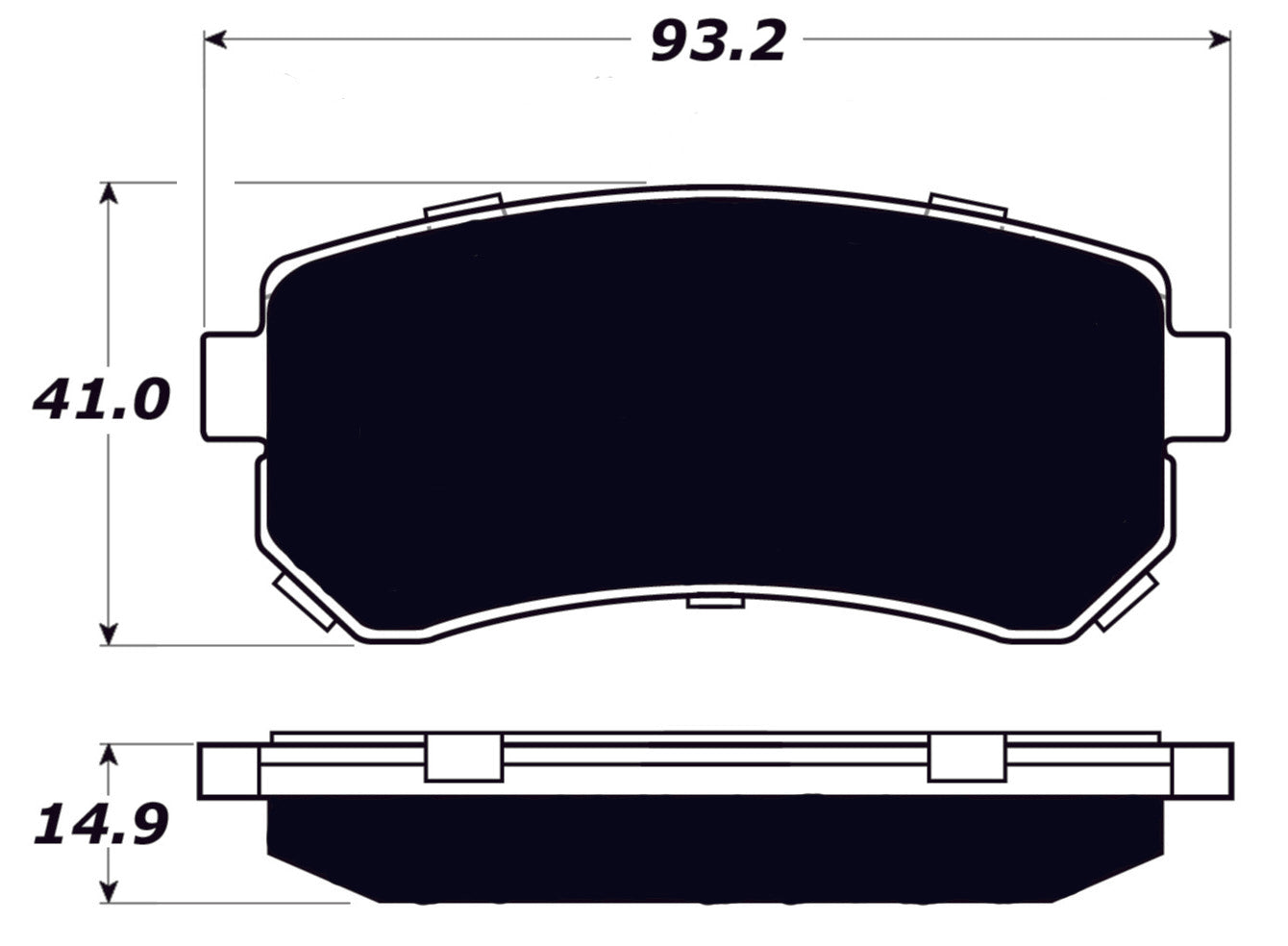 Porterfield Brake Pads for 2009 HYUNDAI ELANTRA Touring