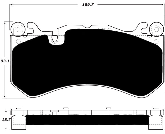 Porterfield Brake Pads for 2019 MERCEDES-BENZ C63 AMG incl S w/Red Calipers