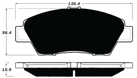 Porterfield Brake Pads for 2010 HONDA FIT