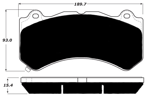 Porterfield Brake Pads for 2016 CADILLAC ATS-V