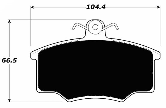 Porterfield Brake Pads for 1979 AUDI 4000