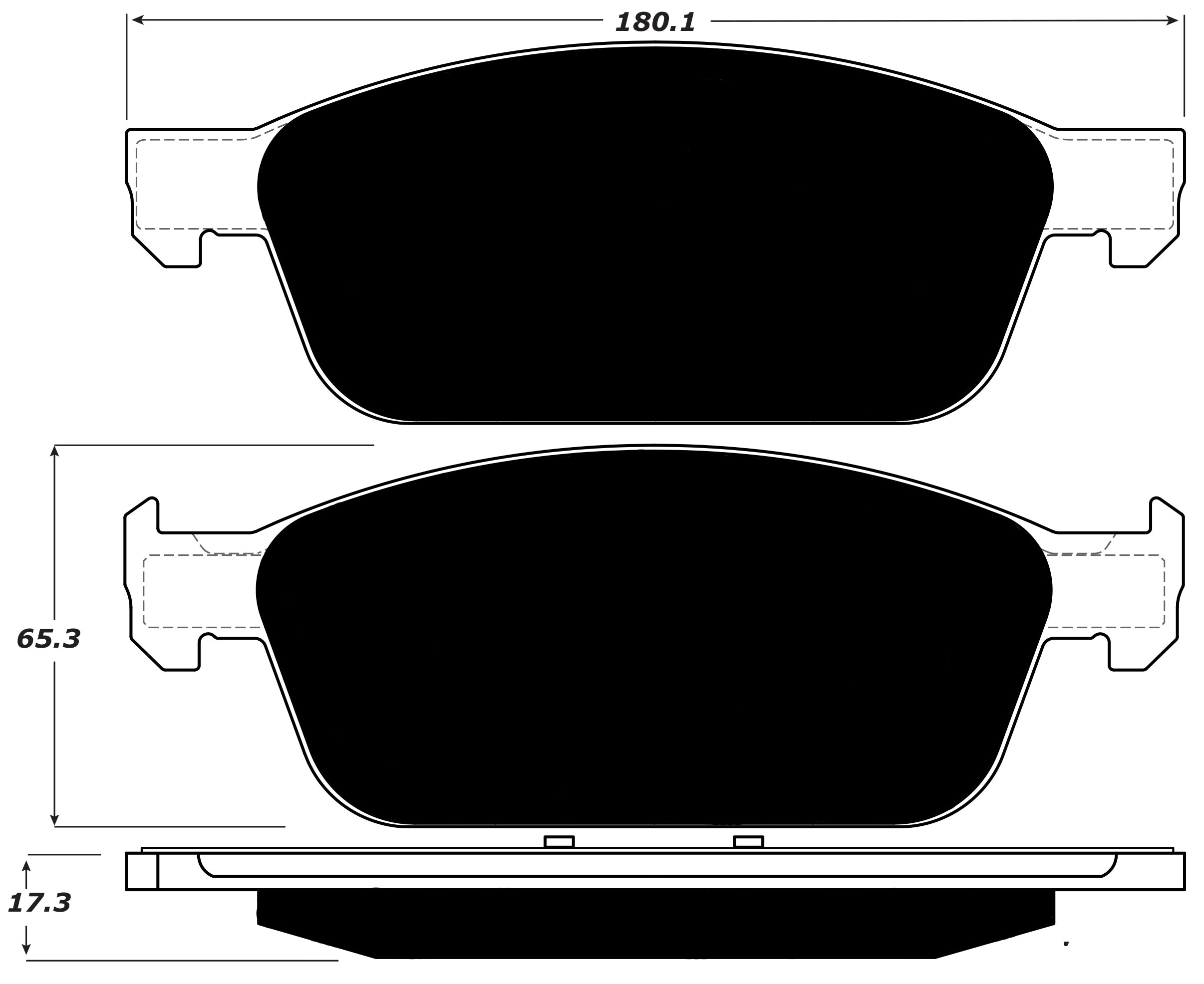 Porterfield Brake Pads for 2016 FORD FOCUS ST