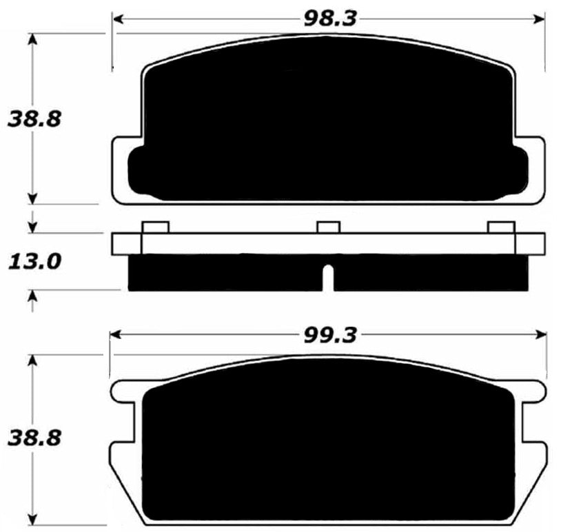 Porterfield Brake Pads for 1983 MAZDA RX 7 R/Disc