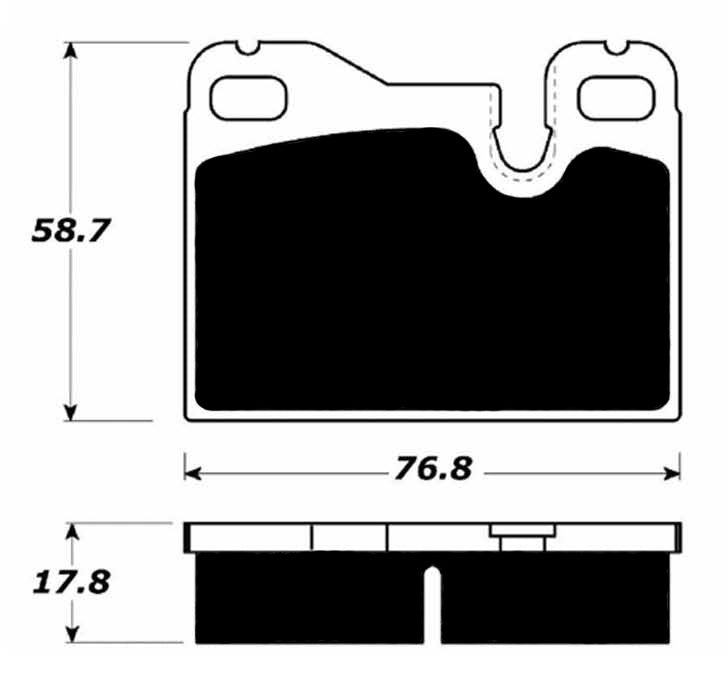 Porterfield Brake Pads for 1985 PORSCHE 928