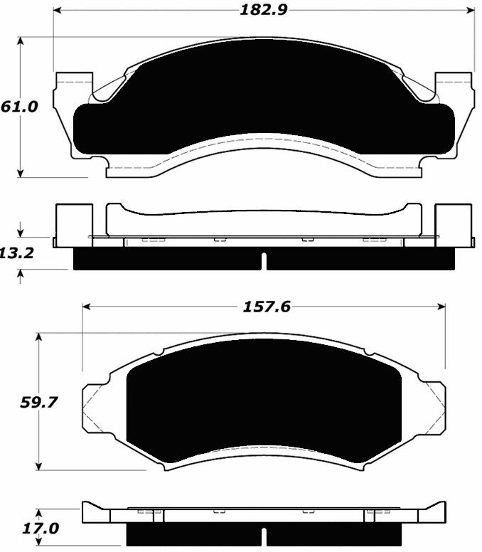 Porterfield Brake Pads for 1988 FORD F150 2WD