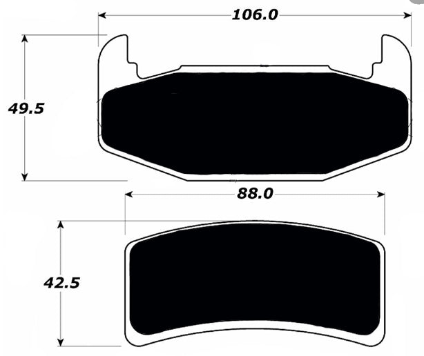 Porterfield Brake Pads for 1991 PONTIAC GRAND PRIX