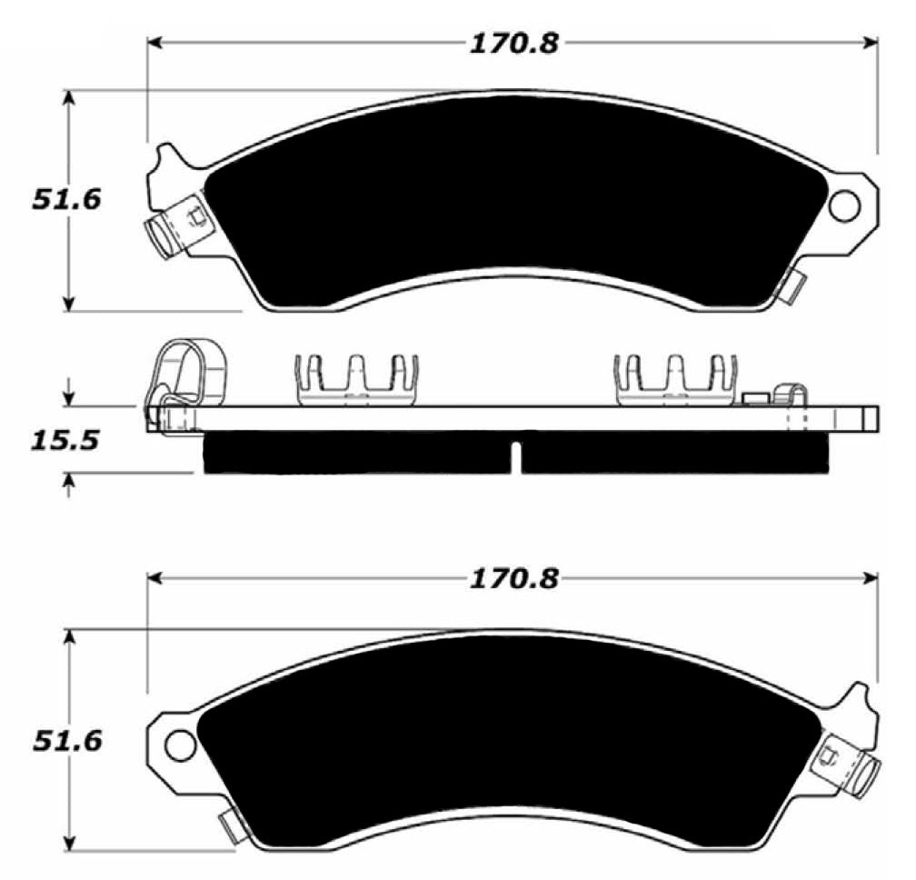 Porterfield Brake Pads for 1995 FORD MUSTANG Cobra