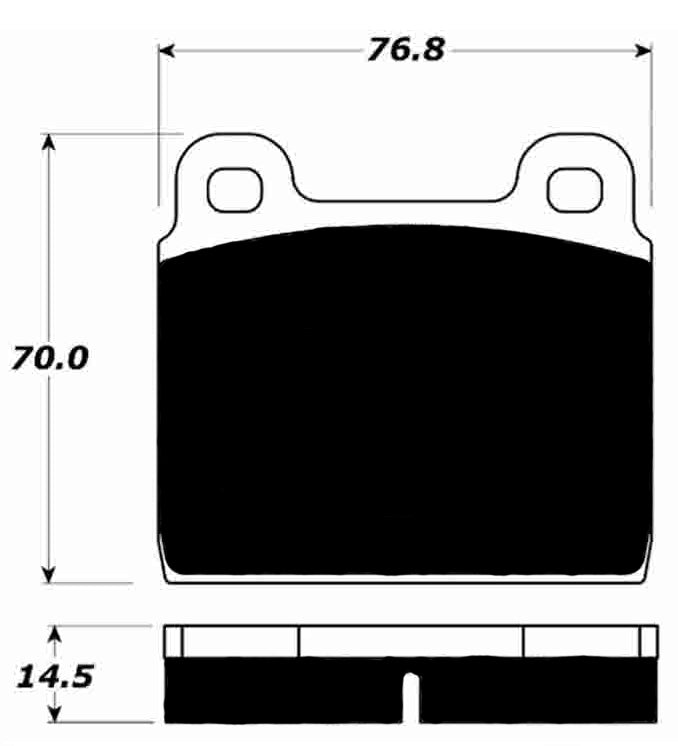 Porterfield Brake Pads for 1965 BMW 2000 CS