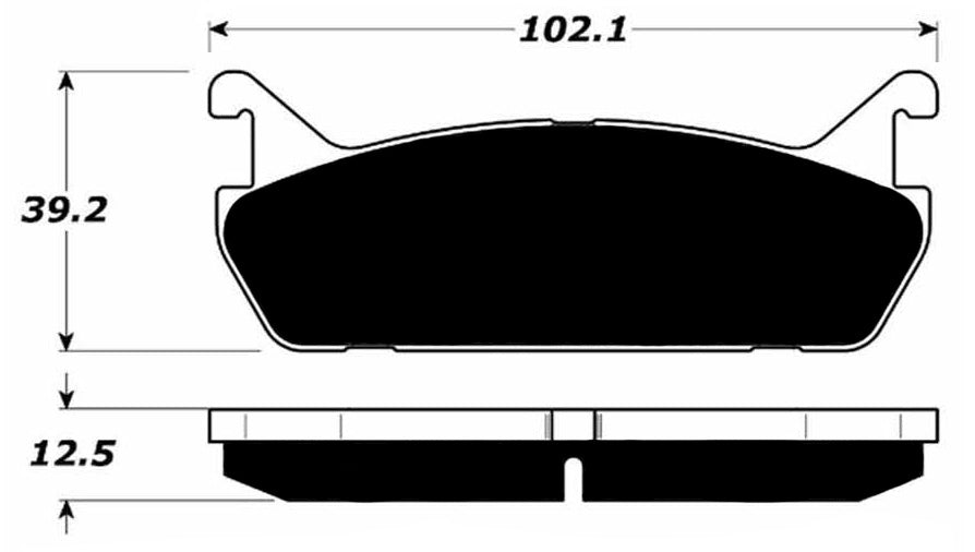 Porterfield Brake Pads for 1993 FORD ESCORT DOHC 1.8L F/Cal. Cast 22-14