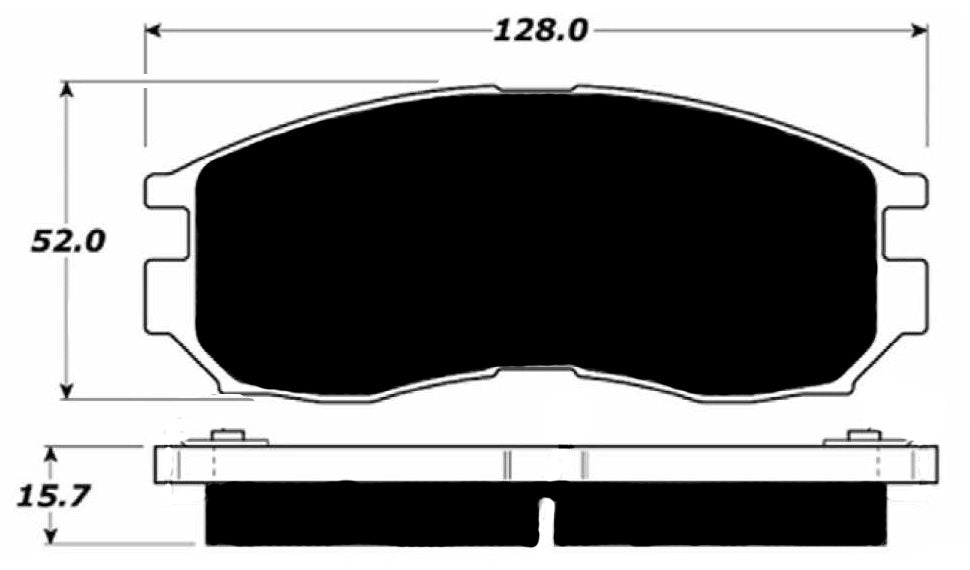 Porterfield Brake Pads for 1990 EAGLE TALON TSi TURBO 2WD