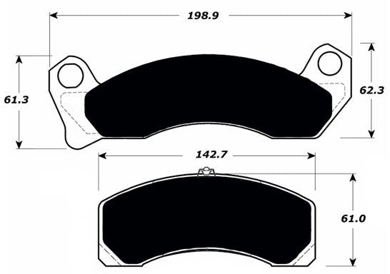 Porterfield Brake Pads for 1994 FORD CROWN VICTORIA Police