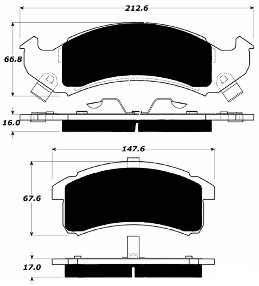 Porterfield Brake Pads for 1993 CHEVROLET CAMARO