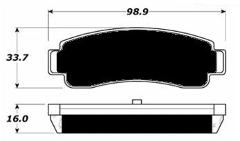 Porterfield Brake Pads for 1991 NISSAN NX Coupe 2.0L w/ABS