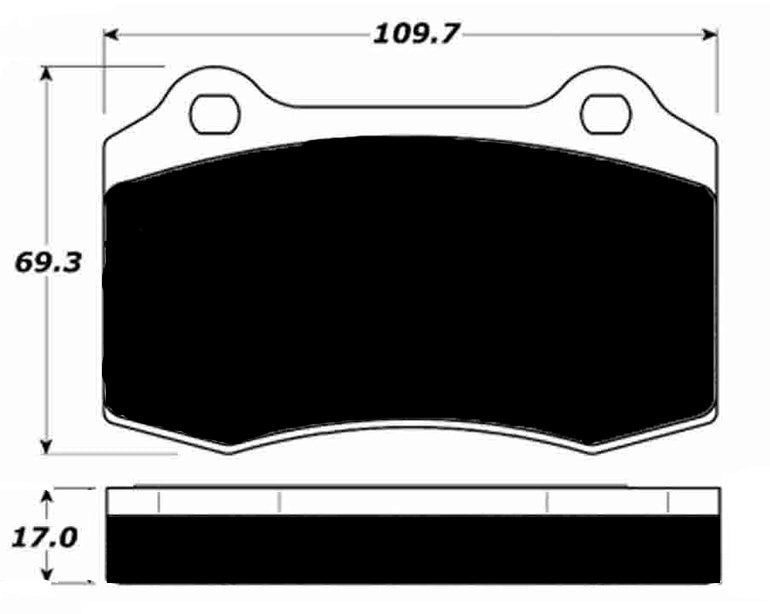 Porterfield Brake Pads for 1993 DODGE VIPER
