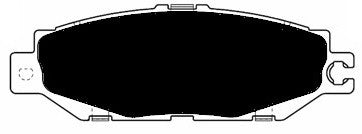Porterfield Brake Pads for 1996 LEXUS LS 400