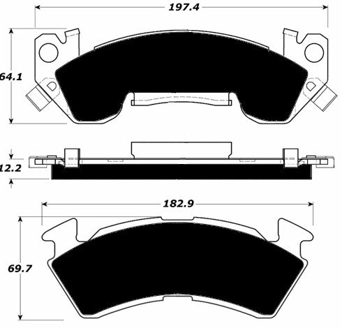 Porterfield Brake Pads for 1994 CHEVROLET IMPALA