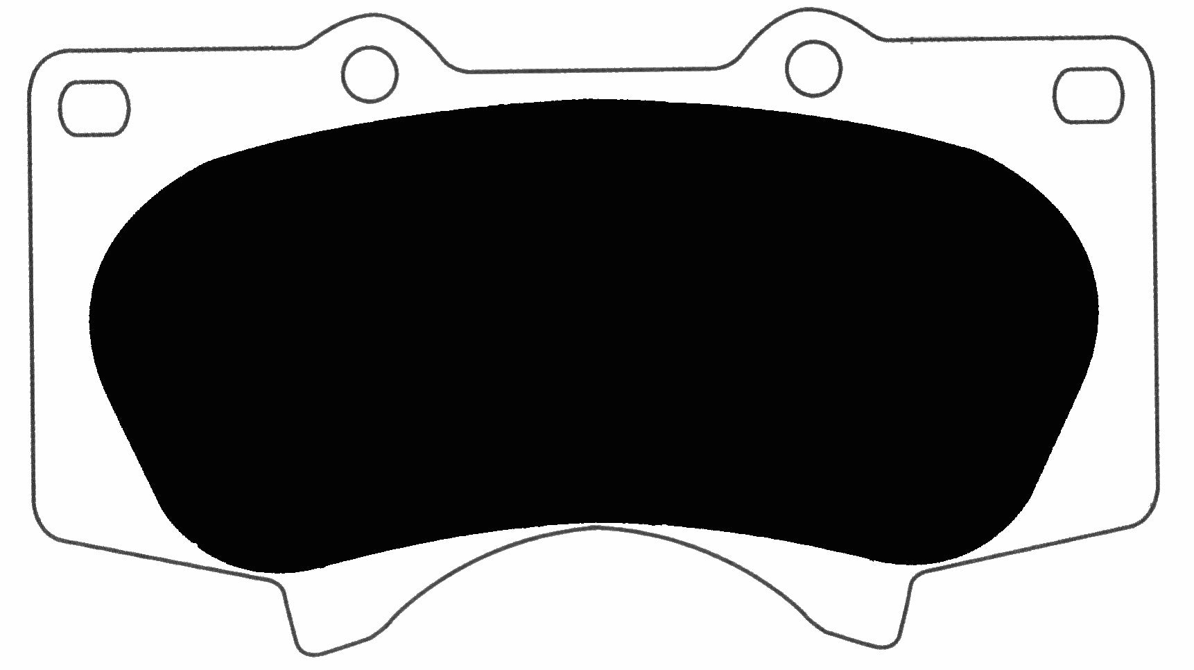 Porterfield Brake Pads for 2008 TOYOTA TACOMA 4WD 6 Lug