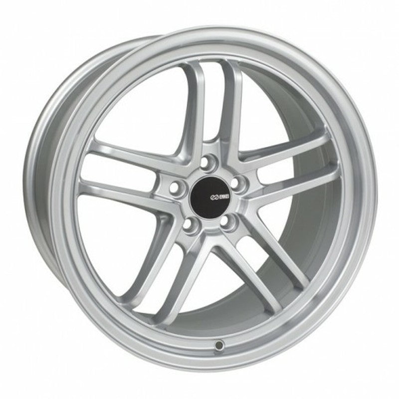 Enkei TSP5 17x8 5x114.3 45mm Offset 72.6mm Bore Silver Wheel 497-780-6545SP