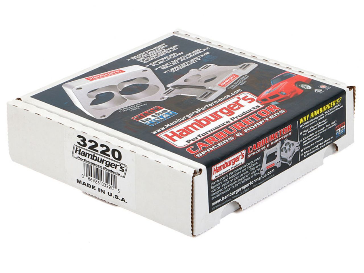 Hamburger's Performance Carburetor Adapter; Billet Aluminum