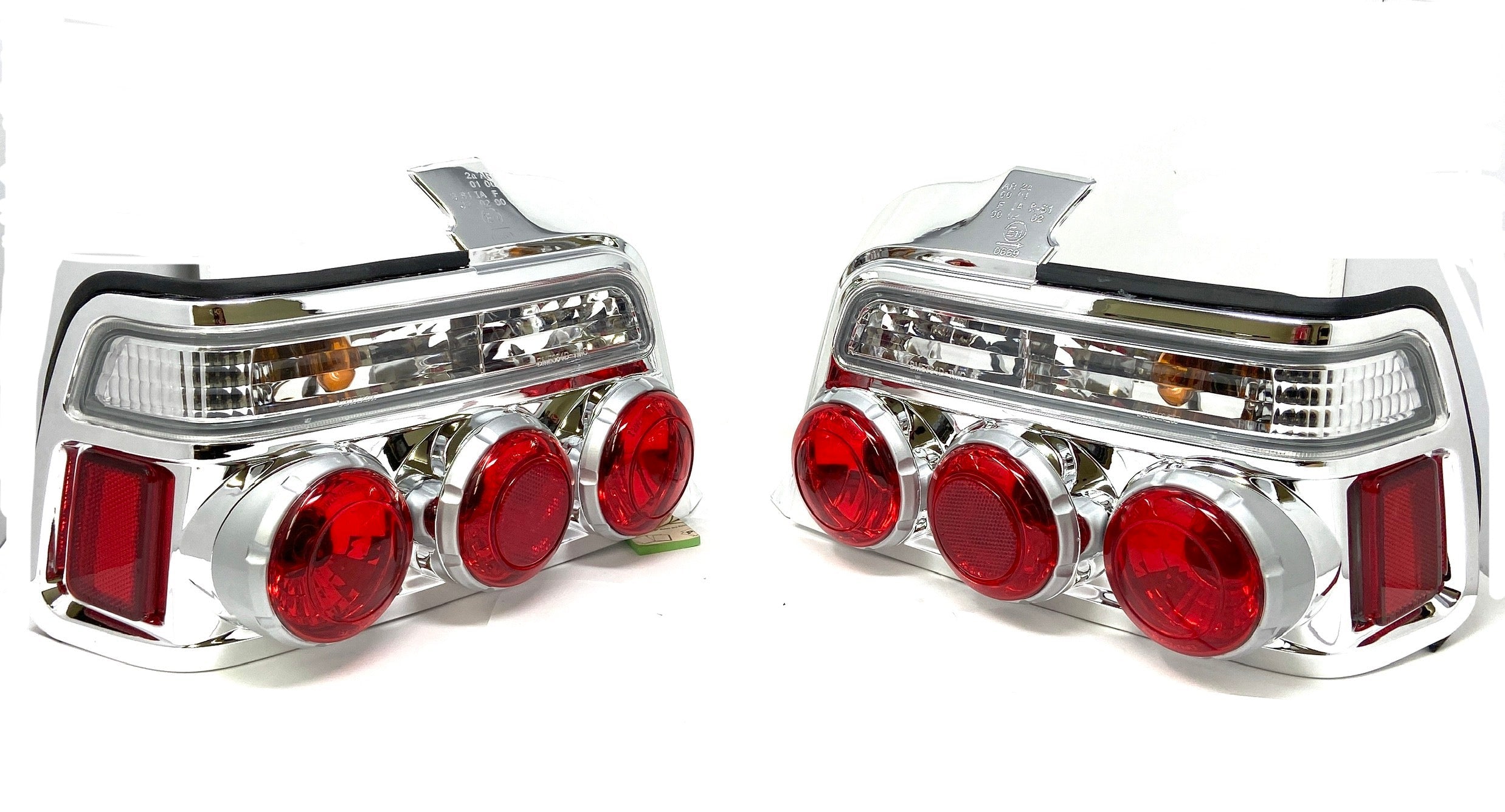 BMW E36 3-Series 4 Door 91-97 Taillight Chrome Tripple Style