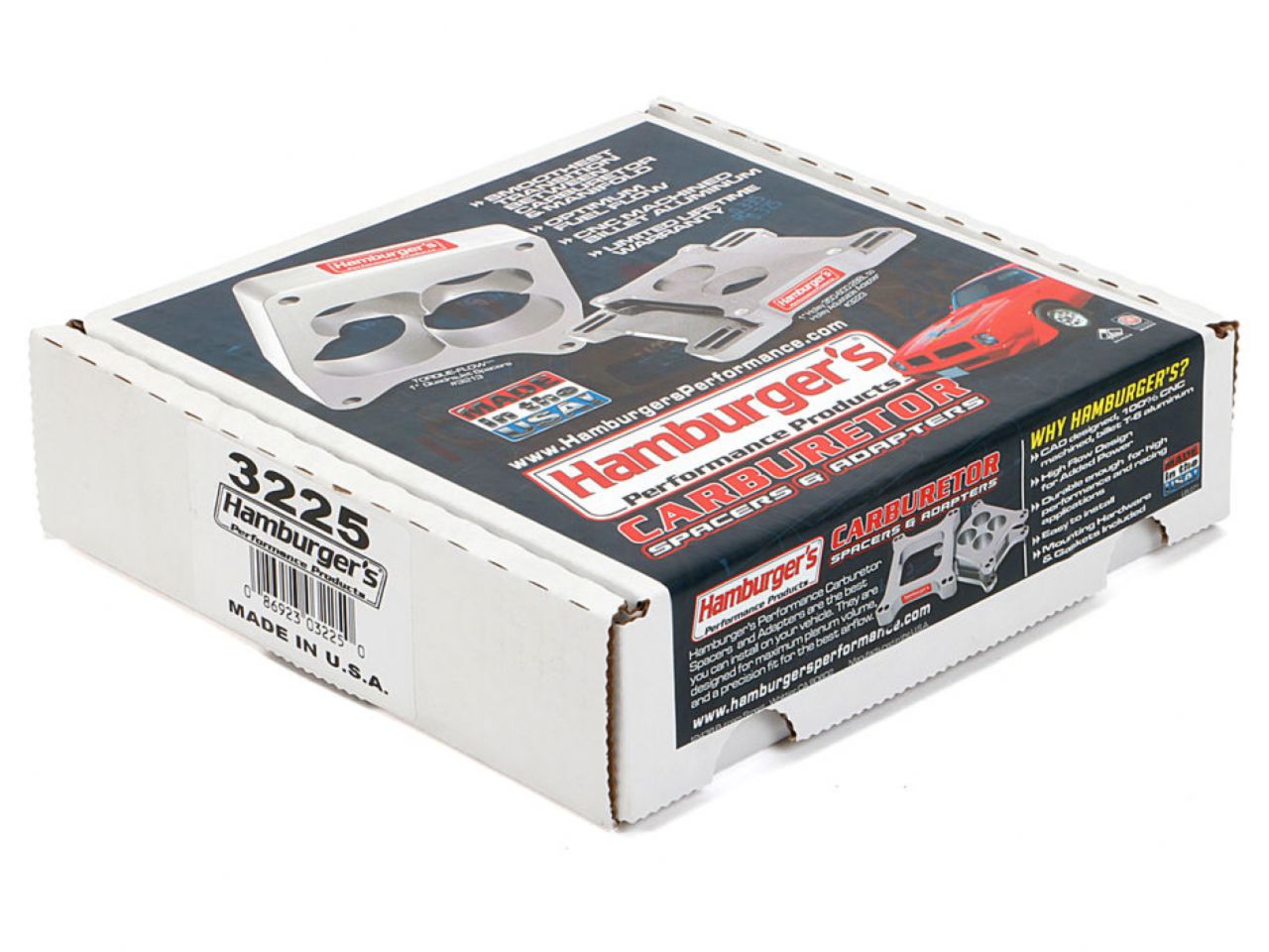 Hamburger's Performance AVS Style Carburetor Spacer, 1" Ported Torque-Flow Design