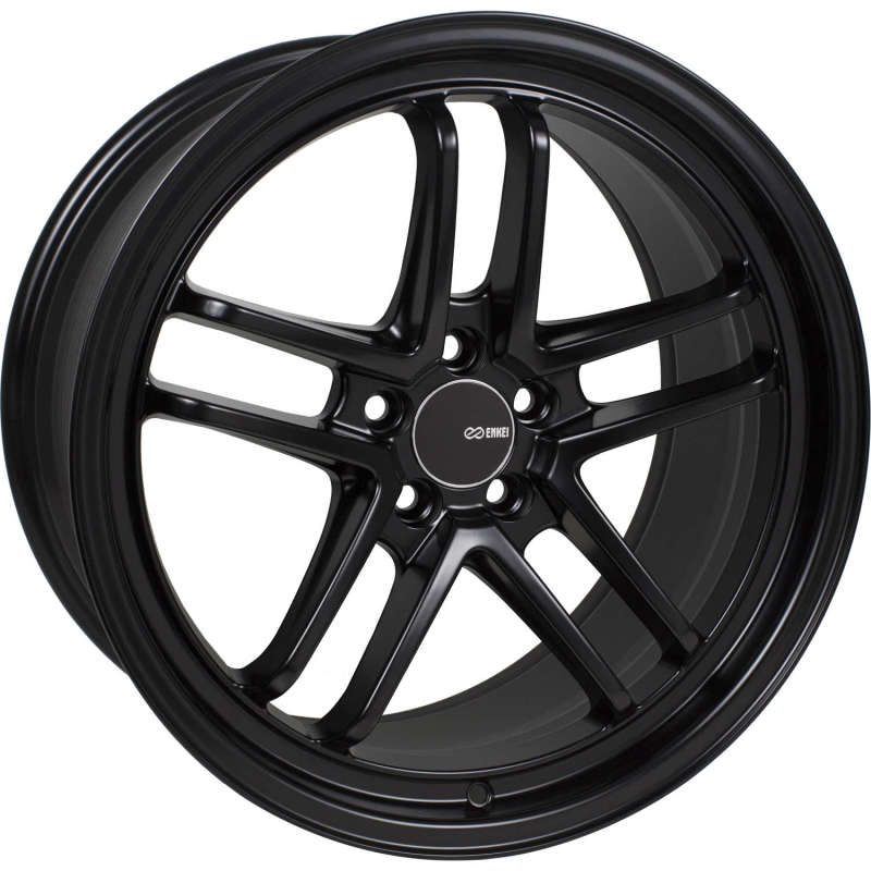 Enkei TSP5 18x9.5 5x100 40mm Offset 72.6mm Bore Black Wheel 497-895-8040BK