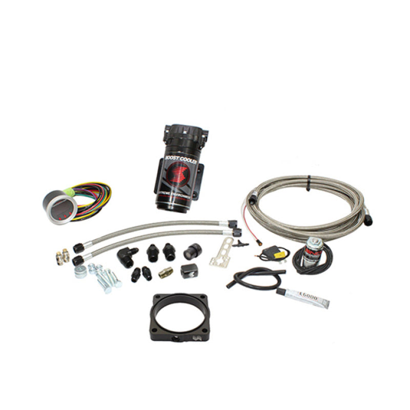 Snow Performance 08+ Charger Stg 2 Boost Cooler F/I Water Injection Kit (SS Brded Line/4AN) w/o Tank SNO-2170-BRD-T