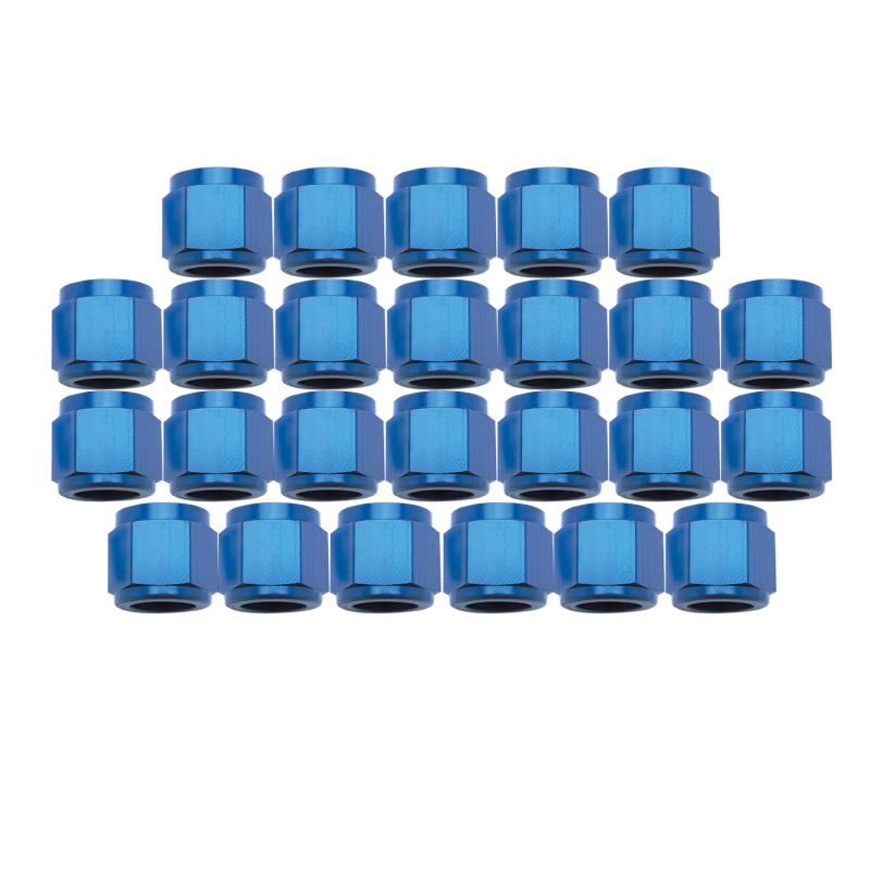 Russell Performance BULK #3 TUBE COUPLING NUT BLUE ANODIZE 660558 Main Image