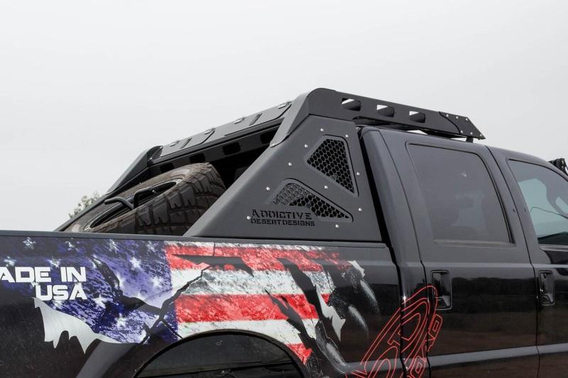 Addictive Desert Designs 99-16 Ford F-250 Super Duty HoneyBadger Chase Rack Roof Rack C095511460301 Main Image
