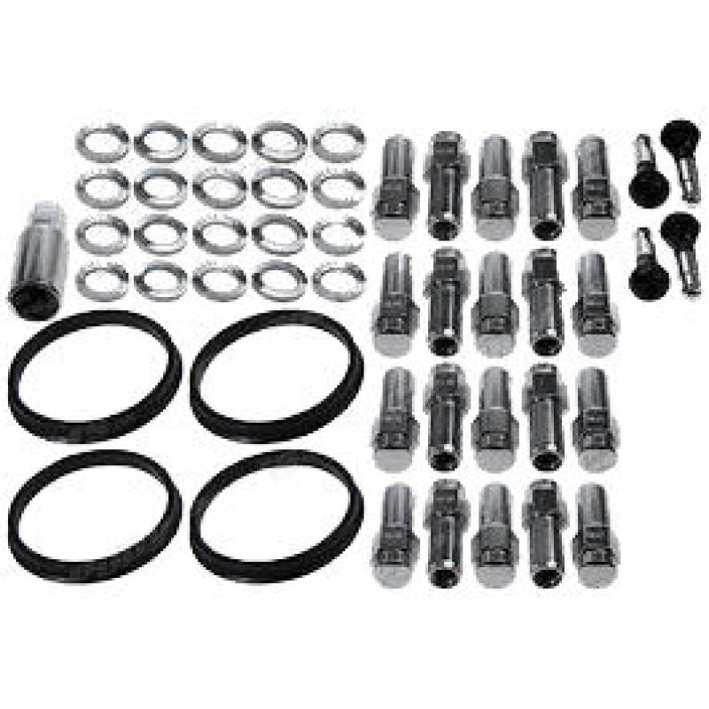 Race Star 1/2in Ford Closed End Deluxe Lug Kit (Off Set Washers) - 20 PK 601-1416-20