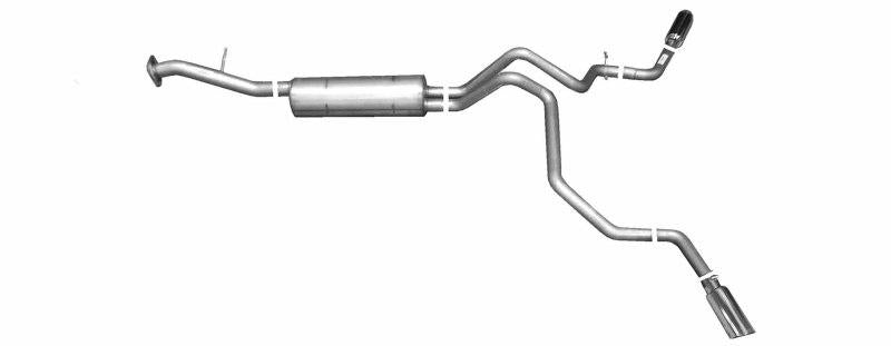 Gibson 00-01 Chevrolet Tahoe Base 4.8L 2.25in Cat-Back Dual Extreme Exhaust - Aluminized 5563 Main Image