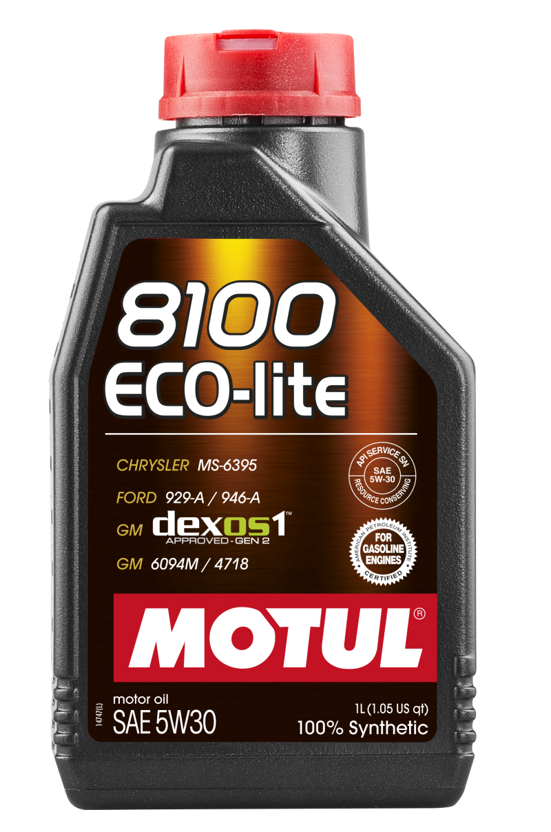 Motul 1L Synthetic Engine Oil 8100 5W30 ECO-LITE 108212 Main Image