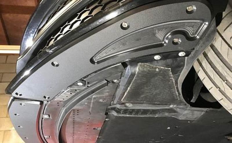 DISCONTINUED ProTEKt 12-14 Audi S7 / A7 w/ S Line Package Custom Fit Front Bumper Skid Plates 9-AUS7000-120