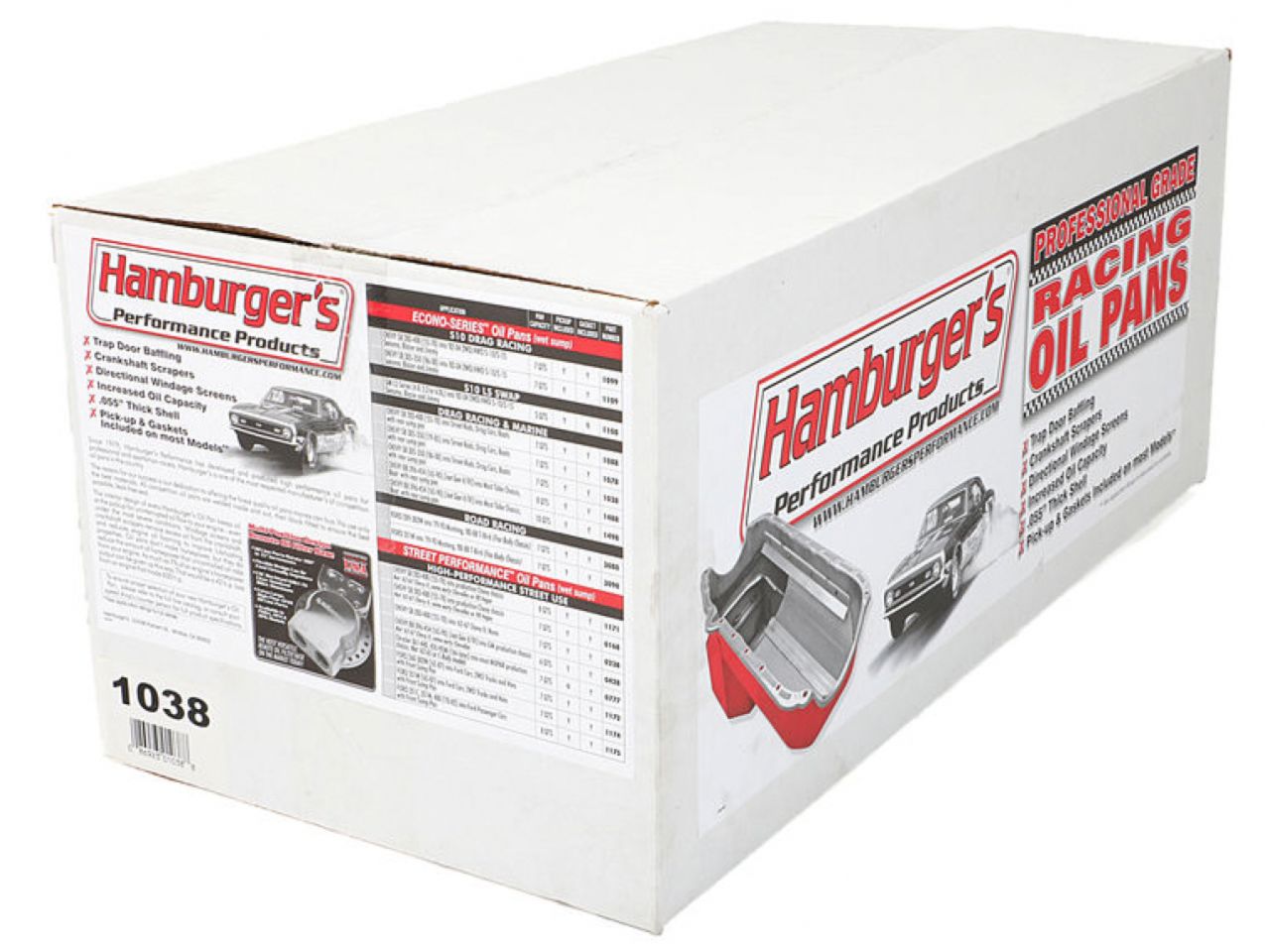 Hamburger's Performance ECONO-SERIES Oil Pan; SB Chevy (305-350) 1986-99- Drag Race; 7 Qts.