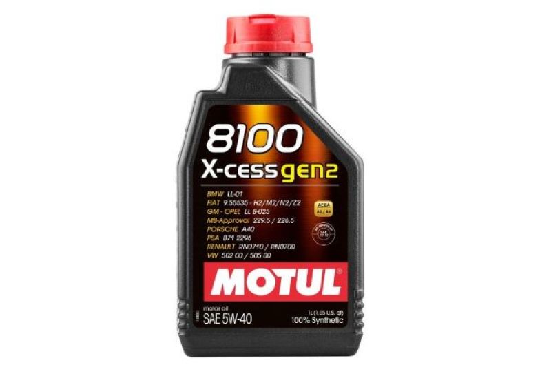 Motul 1L Synthetic Engine Oil 8100 5W40 X-CESS 109774
