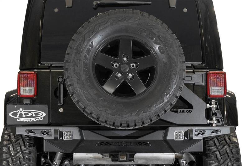 Addictive Desert Designs 07-18 Wrangler JK Stealth Fighter Tire Carrier (Req Stealth Fighter Bumper) T95914NA01NA Main Image