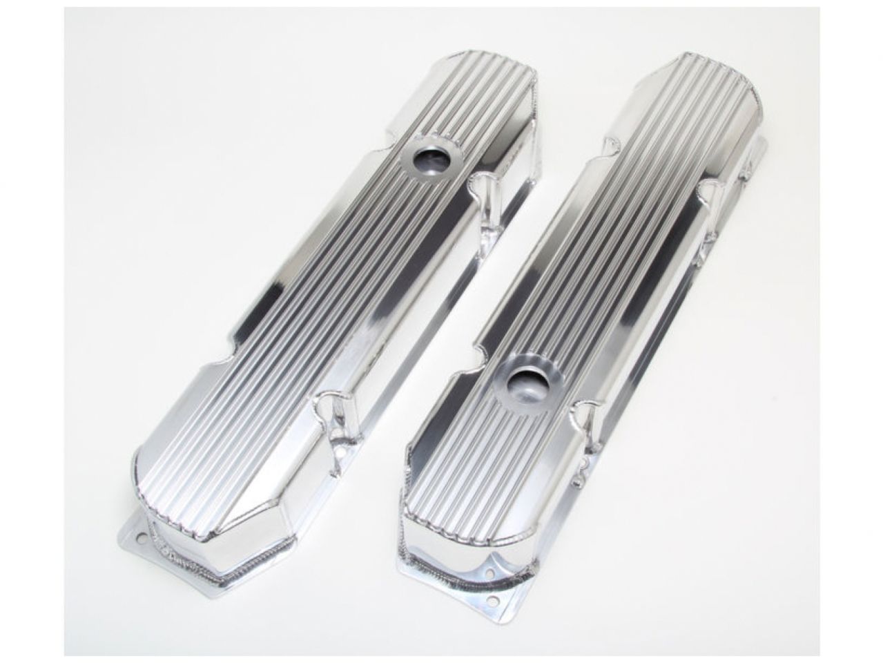Hamburger's Performance Fab. Aluminum Valve Covers withFins; Mopar BB V8 58-88