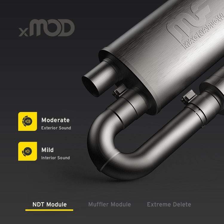 MagnaFlow xMOD Series Universal Performance Muffler with NDT - 2.5” Inlet / 2.5” Outlet
