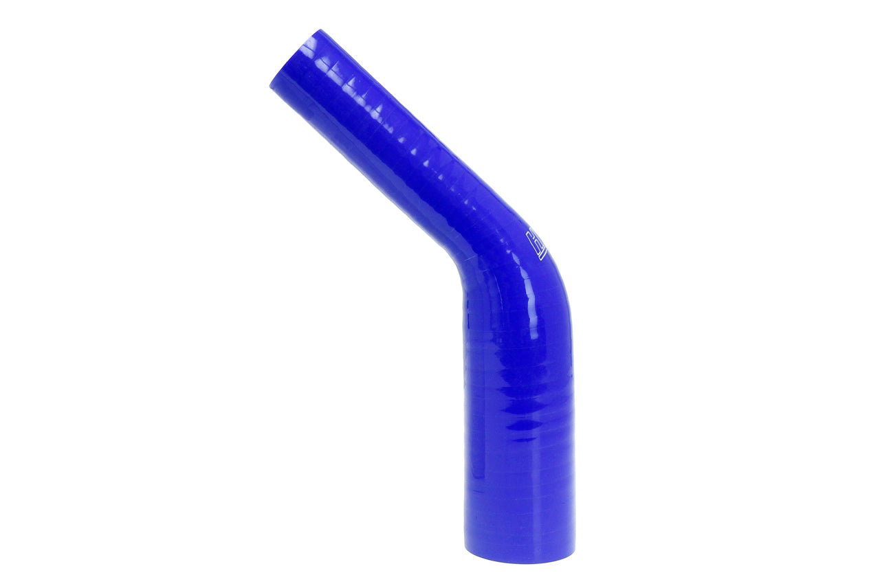 HPS 1" - 1-1/2" Silicone 45 Degree Elbow Reducer Coupler Hose, High Temp 4-ply Reinforced, 25mm - 38mm ID