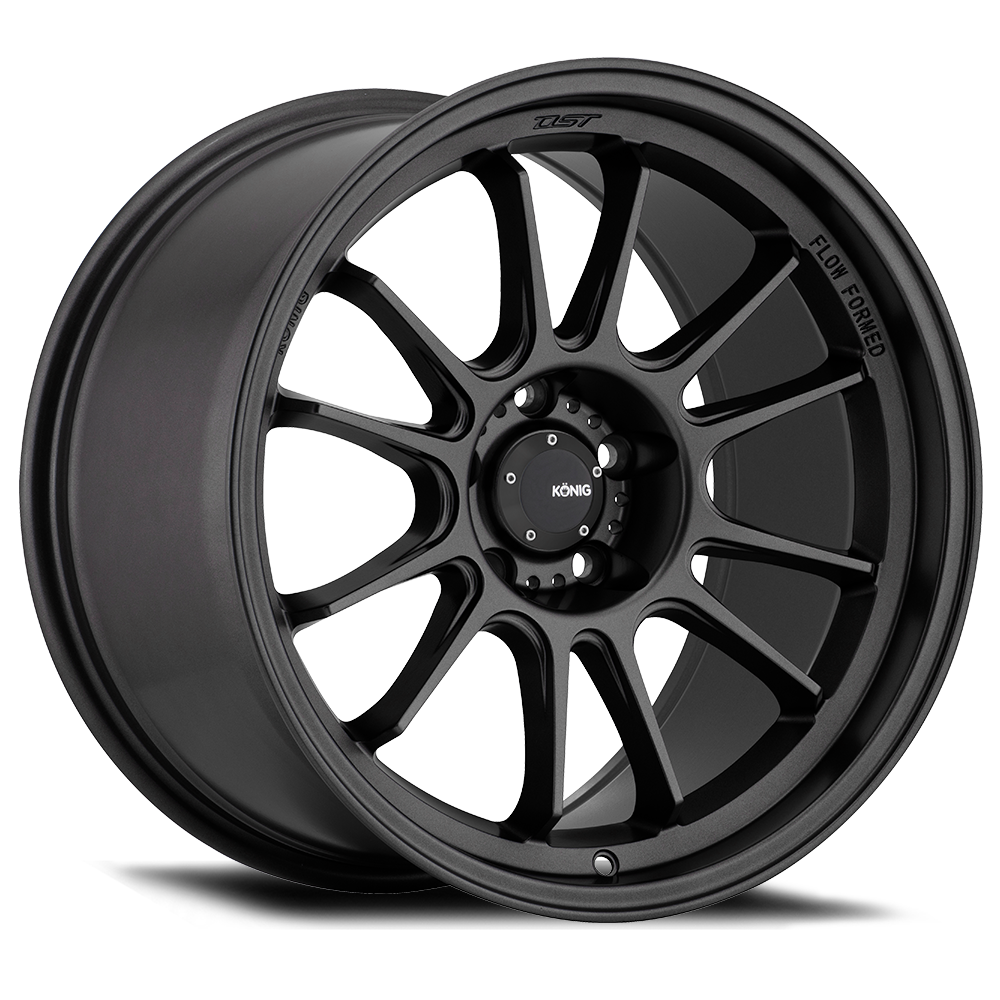 Konig Hypergram Matte Black Wheels 15x7.5 +35 4X100