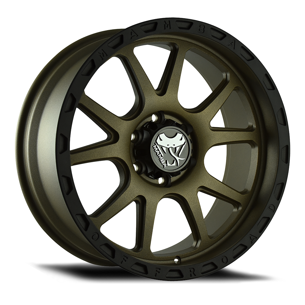 Mamba M27 Wheel Matte Bronze / Black Lip 18x9 -12 6x139.7