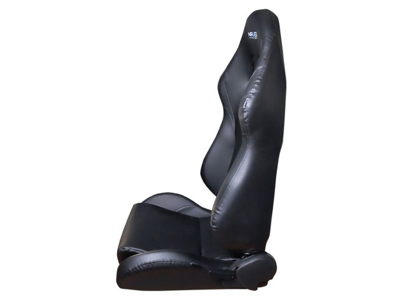 NRG Pvc Leather Sport Seats Black W/ Black Trim W/ Logo