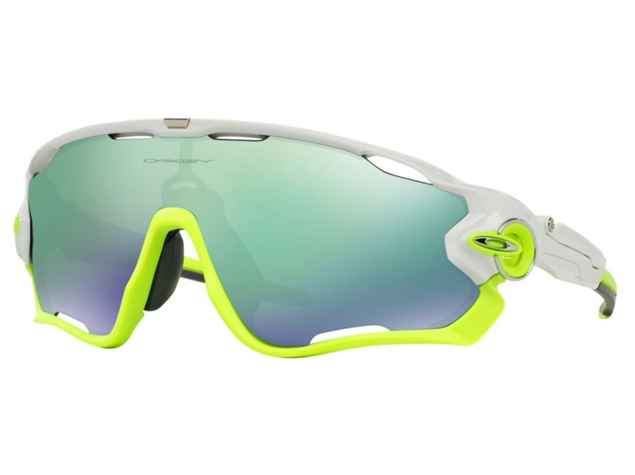 Oakley (A) Jawbreaker Polished White w/ Jade Iridium