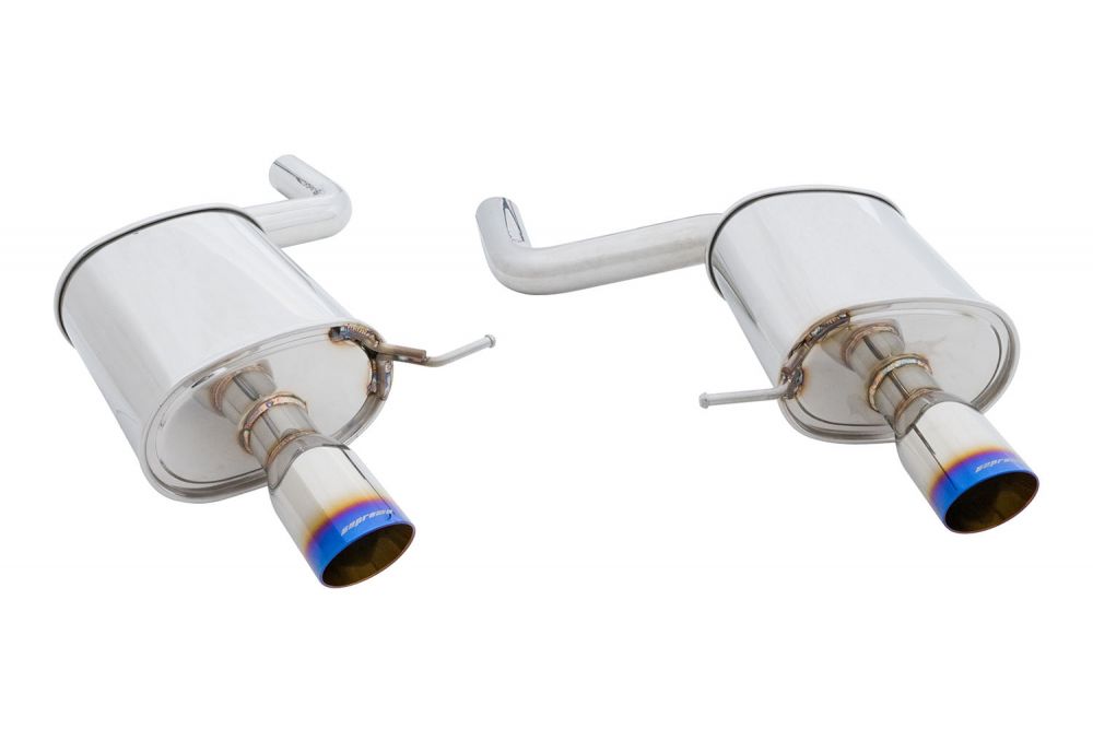 Megan Racing BMW F10 5-Series 2011+ Supremo Exhaust System - Single Burnt Rolled Tip - MR-ABE-BF10-VO-RR+RL