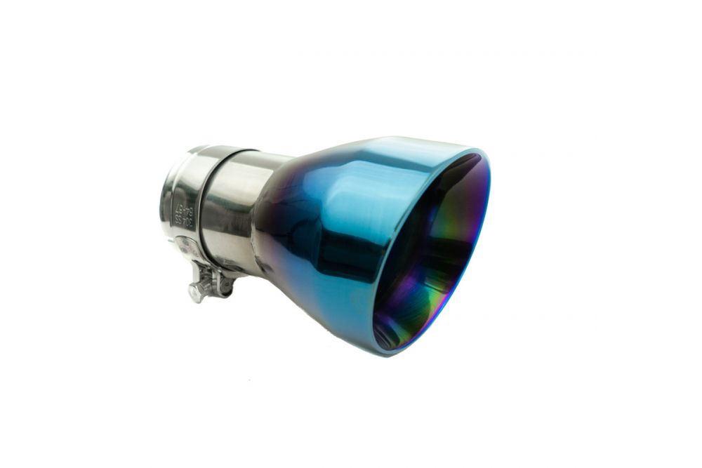 Megan Racing Infiniti Q50 2016+ (3.0 Twin Turbo) Exhaust System (Burnt Blue Tips) - MR-CBS-IQ14X-BT-R + MR-CBS-IQ14X-M