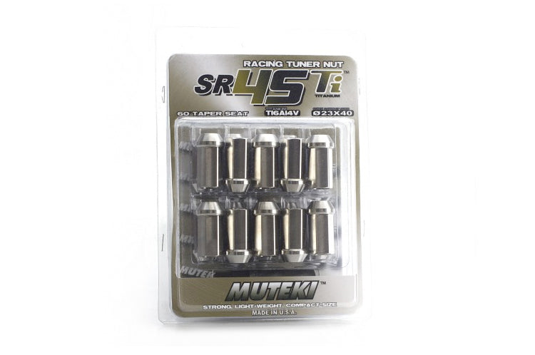 Muteki SR45Ti Titanium Open Ended Lug Nuts (M12 x 1.5) (3T886T)