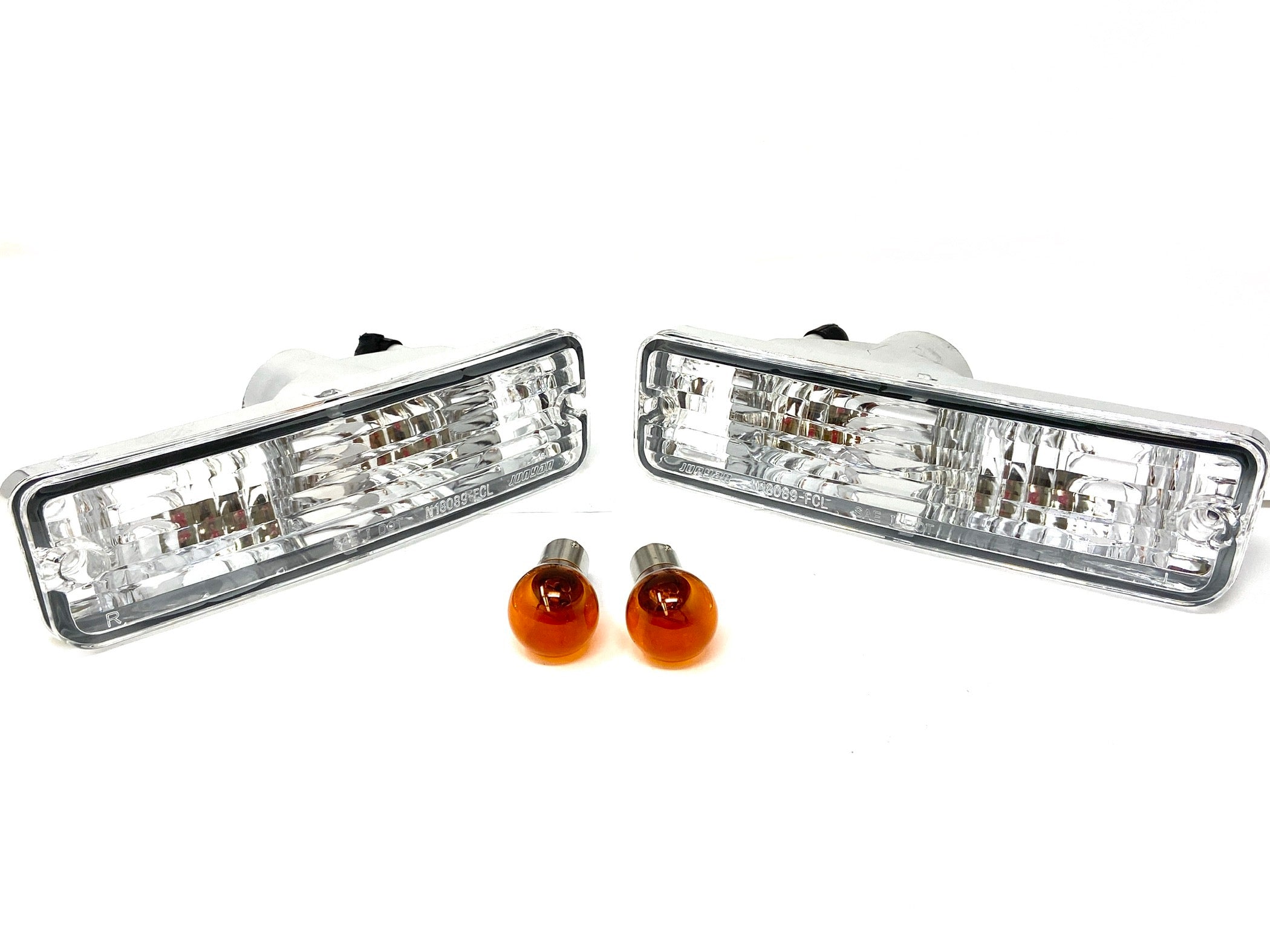 Front Crystal Clear Turn Signal Lights Nissan S13 180SX Zenki Dual